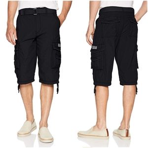 Unionbay Cordova Belted Cargo Messenger Shorts